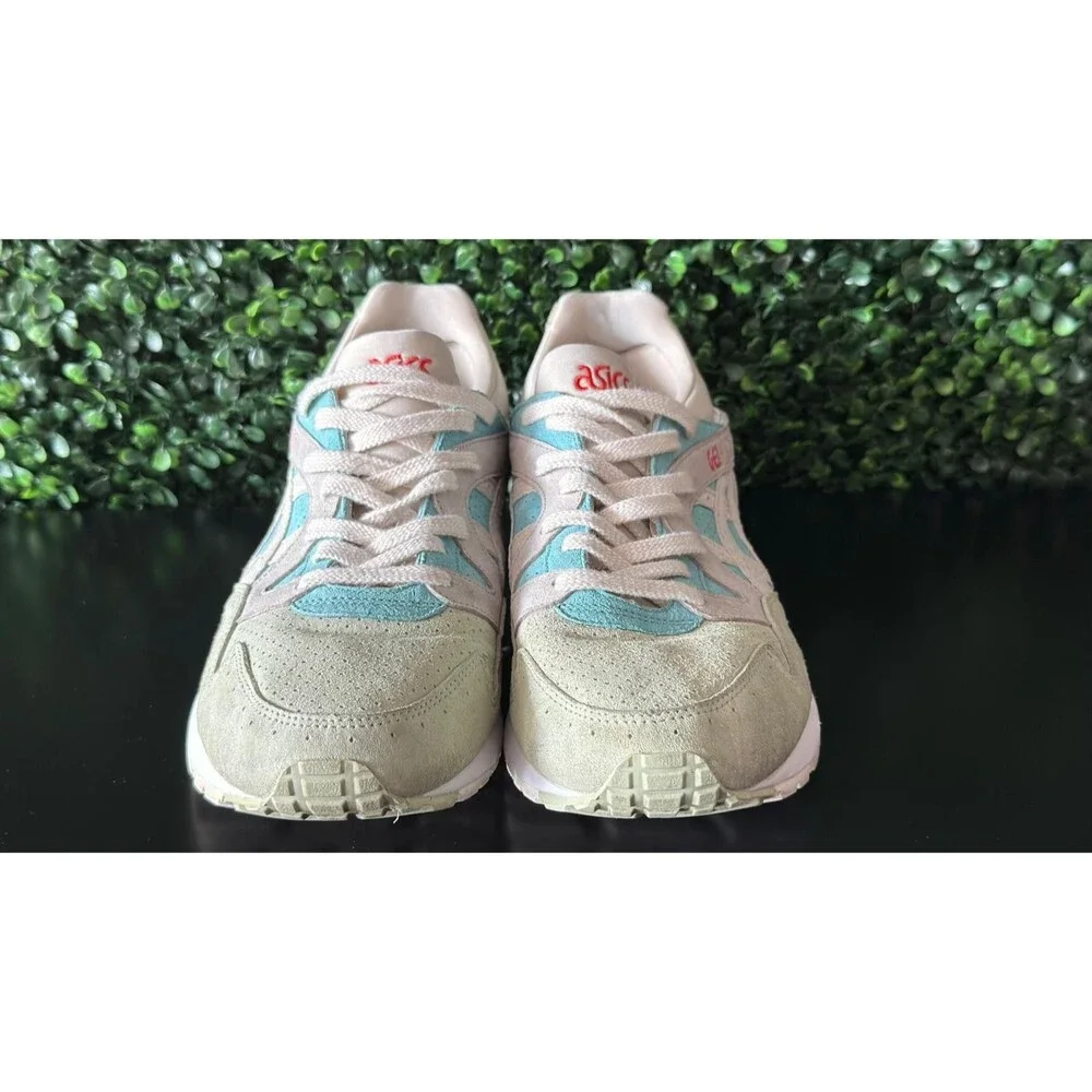ASICS Gel-Lyte V Men's Size 11 HL7K0 Pastel Suede Aqua Green Coral Pre-Owned